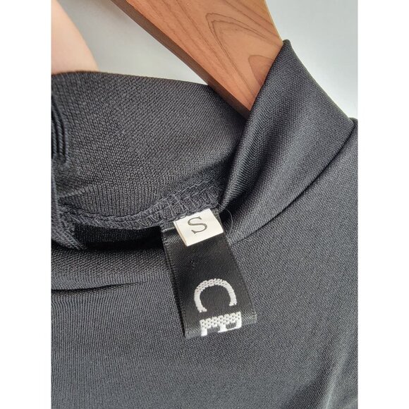 CBR Long‎ Sleeved Ruffle Dress Small Black - Picture 5 of 7